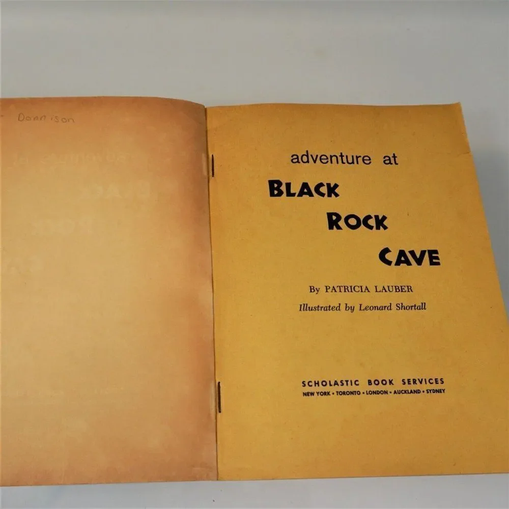 Adventure At Black Rock Cave Patricia Lauber 1970 Scholastic Paperback 13 Print